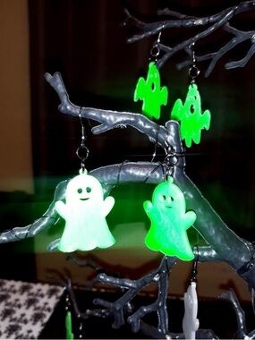 Halloween 3D Printed earrings